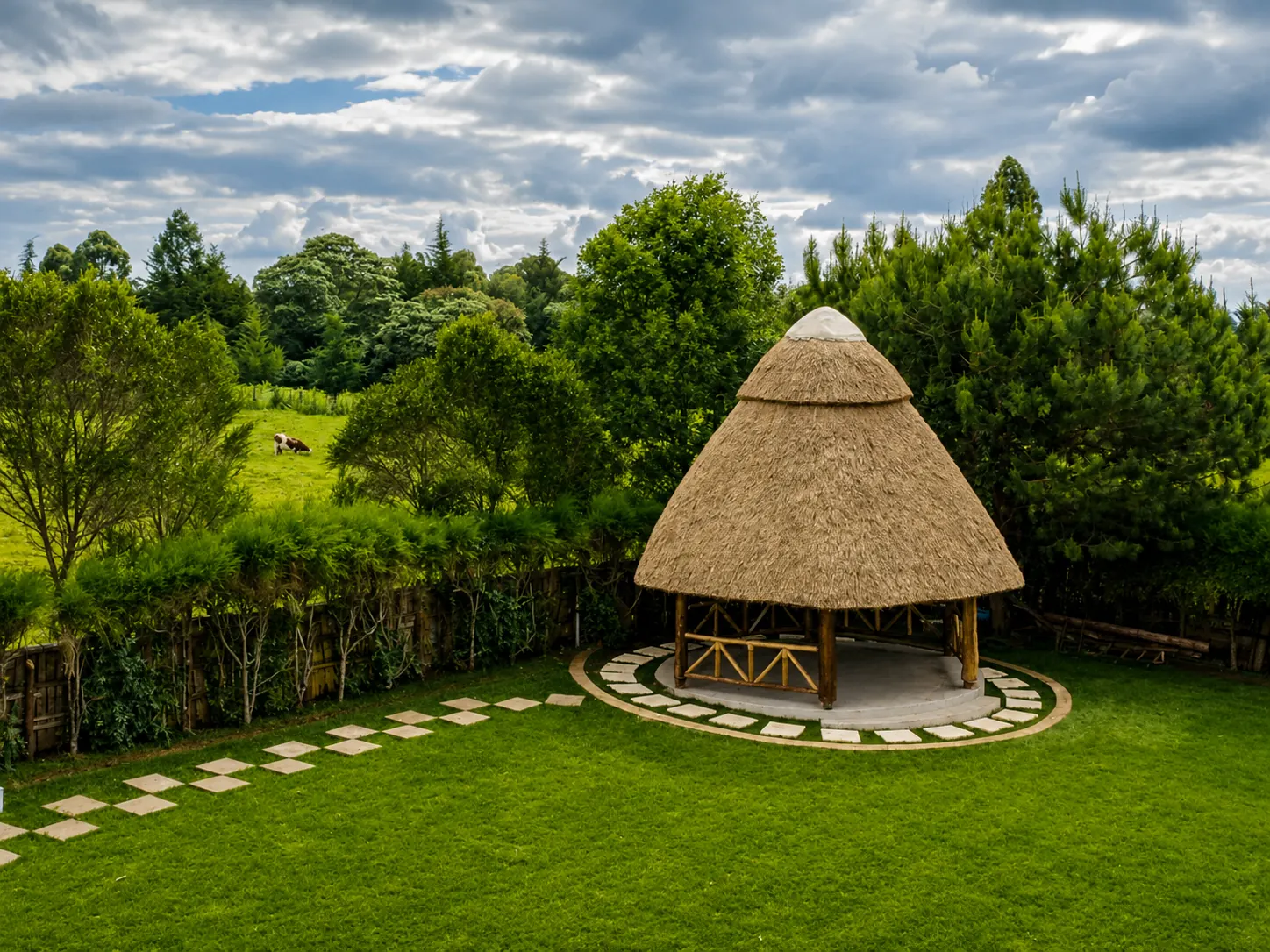 Kamoiywo Springs pavilion and landscape in Nandi County